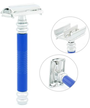 Haryali London Double-Cutting Razor Plane - Butterfly Razor for Men & Women | Reusable Metal & Steel Finish (Blue) - Buy Online on GoSupps.com