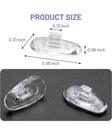 Silicone Nose Pads for Glasses - 5 Pairs | Anti-Slip & Comfortable Adhesive Nose Pads for Eyeglasses, Sunglasses, Spectacles | Grips & Cushions for Nose Support | Non-Toxic Silicone - Buy Online on GoSupps.com