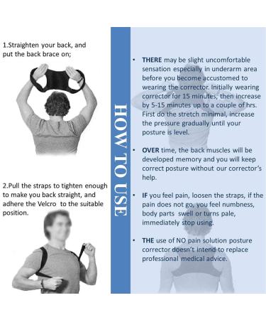 Back Brace Posture Corrector for Men & Women | Adjustable Pain Relief Upper Back Support | Comfortable Clavicle Belt (L - Buy Online on GoSupps.com
