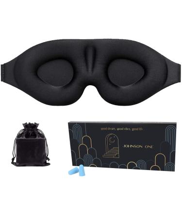 Johnson One Sleep Eye Mask Sleeping Eye Mask with Ear Plugs 3D Sleep Mask Sleeping Mask Sleeping Mask for Women Men Eye Mask for Lash Extensions