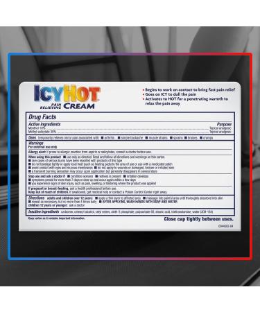 Buy ICY HOT Extra Strength Pain Relieving Cream - Fast International Shipping - 3 oz - Buy Online on GoSupps.com