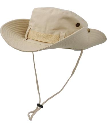 Ultrake Wide Brim Sun Protection Hat - Double-Layered Classic US Martial Arts Style Ideal for Fishing Hunting Camping - Khaki - Buy Online on GoSupps.com