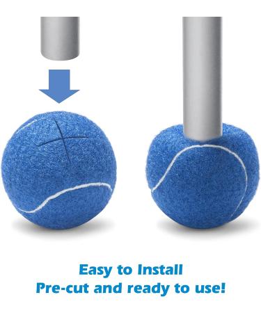 8PCS Walker Glide Balls - Furniture & Floor Protection for Walkers - Universal Fit, Heavy Duty, Long Lasting - Blue - Buy Online on GoSupps.com