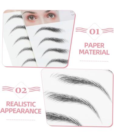 Beavorty Realistic Eyebrow Tattoos 2pcs 3d Eyebrow Stickers Imitation Eyebrow Makeup Eyes Brown Natural Simple Artificial Eyebrow Eyebrow Stencils - Buy Online on GoSupps.com