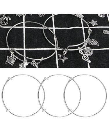 Stainless Steel Adjustable Bangle Rust Resistance Adjustable DIY Bracelet DIY Handmade Bangle 20PCS for Friends for Party - Buy Online on GoSupps.com
