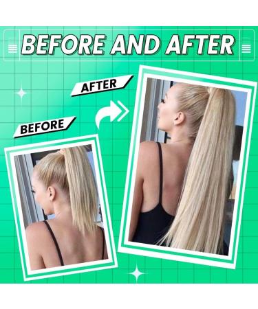 Buy Hetto Platinum Blonde Ponytail Extensions | Real Remy Hair 50cm 100g #60 Smooth Braid - Buy Online on GoSupps.com