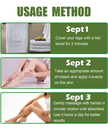 Varicose Vein Repair Cream for Effective Treatment of Varicose Veins Treatment Legs Cream Soothes and Moisturizes Quickly Cr me r paratrice veineuse (vert) / - Buy Online on GoSupps.com