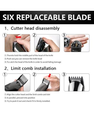 Men's Beard Trimmer - Cordless Waterproof Stainless Steel T-Blade for Precision Grooming | International Shipping Available - Buy Online on GoSupps.com