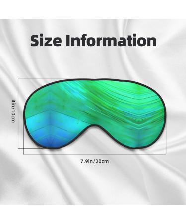 Teal Blue Pattern Print Unisex Sleep Mask | Double-Sided Eye Mask for Sound Sleep & Skin Care - Buy Online on GoSupps.com