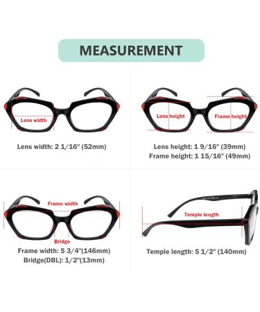 Eyekepper 5 Pack Reading Glasses for Women - Oval Lens +3.00 | Stylish & Comfortable Design | Mix Colors - Buy Online on GoSupps.com