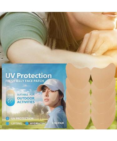 Golf Face Patch | 5pair UV Facial Patches | Comfortable Facial Sunscreen Patch Portable Golf Patches for Sun Protection for Outdoor - Buy Online on GoSupps.com