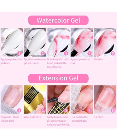  Mimoqk Builder Nail Gel 3.15x1.34inch Rhinestone Glue Adhesive Primer Strong Hold Molding Strengthening and Extending Nails Transparent Gel Excellent for Beginners Women and Girls - Buy Online on GoSupps.com