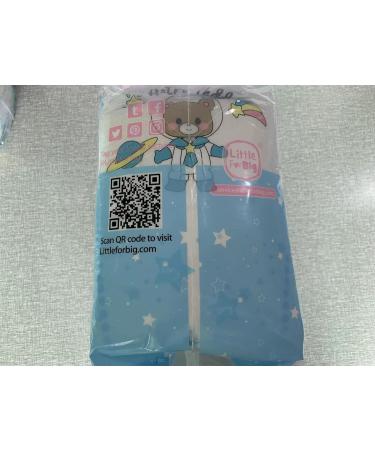Buy LittleForBig Adult Printed Diapers 10 Pack - Astro Babies (Large 36-46) Blue | International Shipping Available - Buy Online on GoSupps.com