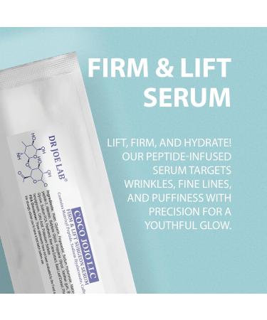 Dr Joe Lab Firm & Lift Surgeon Serum Advanced Formula with Matrixyl Peptide Sodium Hyaluronate & Caffeine | Targets Fine Lines Wrinkles & Puffiness | Deep Hydration & Skin Firming | 10ml - Buy Online on GoSupps.com
