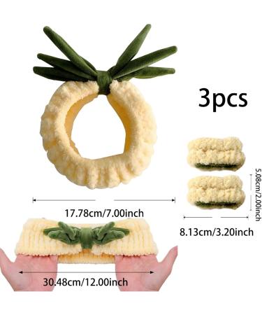 Face Washing Wristbands and Headband Set Coral Fleece Spa Headband Set Cute Plush Hair Holder - Buy Online on GoSupps.com