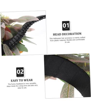 SOESFOUFU Croissant Demon Horns Black Headband Halloween Head Decoration Antelope Headband Cosplay Headband Goth Headbands Cosplay Horns Goth Accessories for Women Horns Cosplay Devil Horns - Buy Online on GoSupps.com