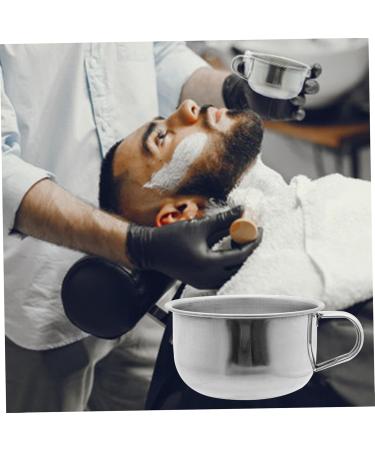 Porgeel 5pcs Stainless Steel Shaving Bowl Set - Durable Mug with Handle for Home & Barber Shop Use - Shaving Soap Bowl 4.3 x 2 - Buy Online on GoSupps.com