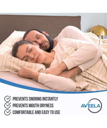 Anti Snoring Chin Strap for CPAP Users | Aveela Anti Snore Device | Multiple Sizes for Men and Women | Comfortable & Adjustable | Reduce Snoring and Dry Mouth - Buy Online on GoSupps.com