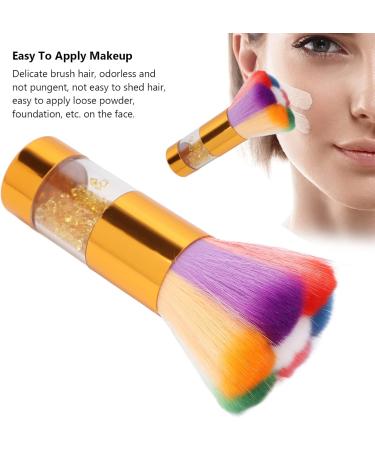 Fashionable Rhinestones Inlaid Makeup Brush Loose Powder Foundation Brush Nail Art Dust Remover for Home and Powder Room (Gold) - Buy Online on GoSupps.com