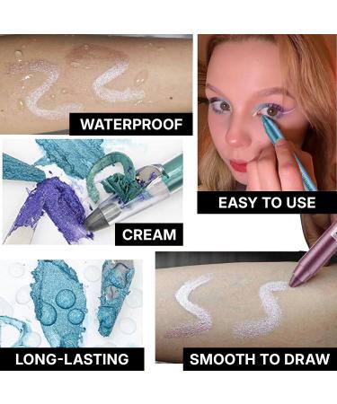 Pearl Gloss Silkworm Eyeshadow Pen Longlasting Waterproof and NonBlooming Shiny Pearl Gloss Gel Pen 12 Color Eyeshadow Pen Royal Blue 7 - Buy Online on GoSupps.com