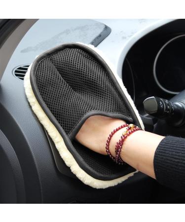 BUSOTH Ultrafine Fiber Wool Soft Car Cleaning Gloves Cleaning Gloves Dishwashing Gloves One Size Small - Buy Online on GoSupps.com
