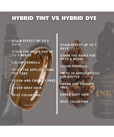 ARYANA NEW YORK INK D Hybrid Color Kit - Long Lasting Dark Brown Liquid Hair Color for Professional Spot Coloring & Grey Coverage - International Shipping Available - Buy Online on GoSupps.com