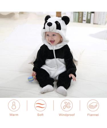COOKY.D Unisex Winter Hooded Romper Jumpsuit - Panda Design (12-18 Months) - Buy Online on GoSupps.com