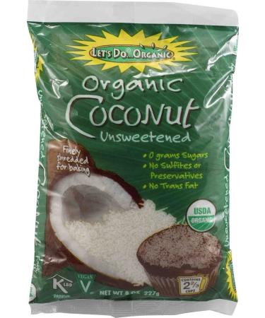 Edward & Sons Let's Do Organic 100% Organic Unsweetened Shredded Coconut 8 oz (227 g)