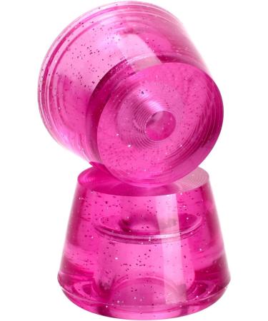 TOBWOLF Glitter Hot Pink Roller Skate Toe Stoppers - 1 Pair with Bolts & Screw Driver - 82A Double-Row Quad Skate Brake Jam Plugs - Buy Online on GoSupps.com