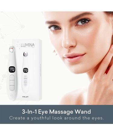 Lumina NRG 3-in-1 Eye Massage Wand | Reduce Fine Lines, Dark Circles & Inflammation | Improve Skin Elasticity & Blood Flow - Buy Online on GoSupps.com