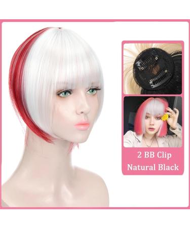 Bangs Hair Clip Clip in Bangs Real Human Hair Extensions Synthetic Bangs Hair Clip in Fringe Straight Flat Bangs with Temples for Women Bangs Clip in Hair (Color : #35) - Buy Online on GoSupps.com