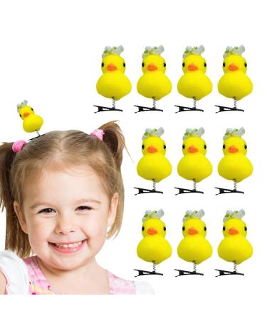Duck Shaped Hairpin - Duck Plush Hair Clips Hairpin Pins Yellow Duckling Hair Clip Hair Accessories for Girls Women