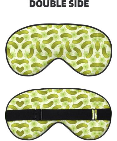 Shop Sushi Dill Pickles Print Night Blackout Eyeshade - Perfect for Travel Napping & Relaxation | International Shipping Available - Buy Online on GoSupps.com