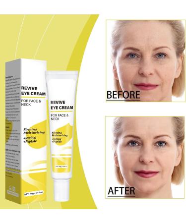 Revive Retinol Antiwrinkle eye cream deeply nourishing firming skin reduces dark spots promotes radiance reduces dark circles for all skin types 40 g 3 pieces unit size 3 pieces 1 ml 1er Pack - Buy Online on GoSupps.com