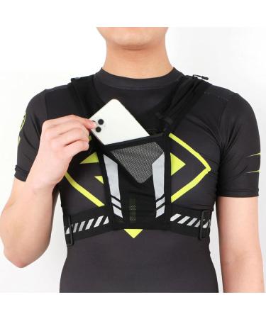 Reflective Running Vest with Phone Holder | Unisex Running Gym & Cycling Gear - Buy Online on GoSupps.com