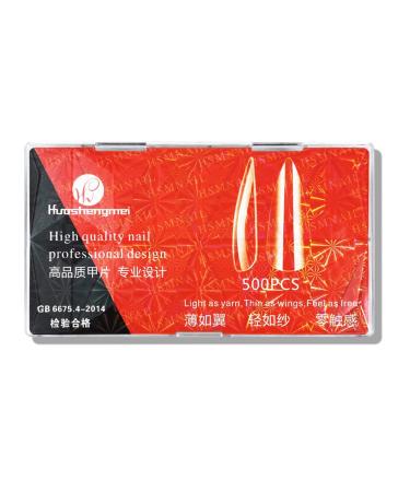 YOXIER Fake Tips Artificial Stick On Type Clear Long Nails Ornament Plentiful Quantity Birthday Gift B 1 Pcs