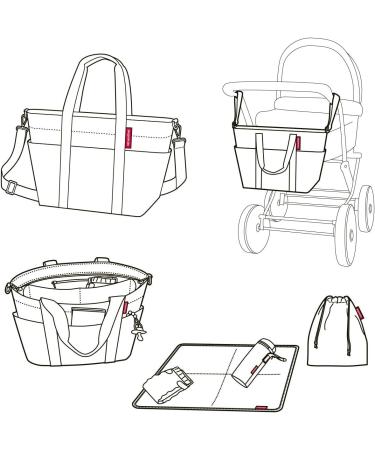 Reisenthel Ladies Baby Organizer Bag - Stylish Silver Diaper Bag for Moms | International Shipping Available - Buy Online on GoSupps.com