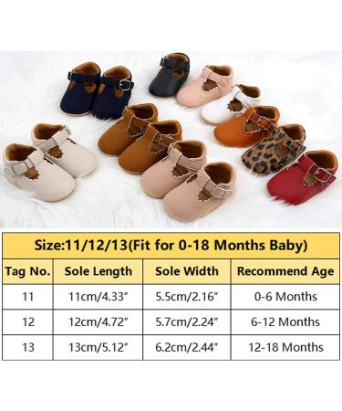 RVROVIC Baby Girl Princess Mary Jane Moccasins | Soft Sole Crib Shoes 12-18 Months | Toddler Dress Shoes (A1 Beige) - Buy Online on GoSupps.com