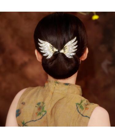 Rhinestones Inlaid Hair Twister Women Exquisite Non-slip Hairpin Elegant Lazy Curler Hair Accessories Black - Buy Online on GoSupps.com