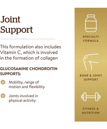 Solgar Extra Strength Glucosamine Chondroitin Complex - 150 Tablets for Joint Support | Non-GMO, Gluten Free - Buy Online on GoSupps.com