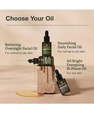 Botanics Overnight Face Oil for Men - Hydrating Nighttime Face & Beard Oil for Dry Skin - Lightweight Non Greasy & Powered by Rosehip Oils - Vegan & Cruelty Free Men's Skincare (0.84 Fl Oz) - Buy Online on GoSupps.com
