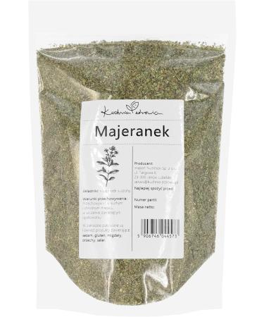 Kuchnia Zdrowia - Dried marjoram - Natural - Aromatic - No additives - Leak proof packaging with zip - Doypack: (250 grams) - Buy Online on GoSupps.com