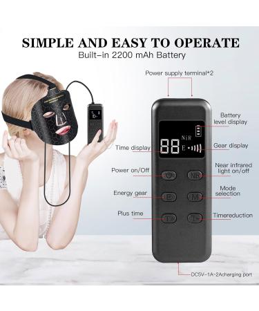 LED Light Therapy Mask - 7 Colors Near Infrared Face Device for Home & Travel Skincare - Buy Online on GoSupps.com