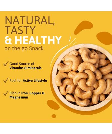 Sunshine Nuts Co. Whole Roasted Lightly Salted Cashews - Gluten Free, Peanut Free, Vegan Snack Packs - GMO Free - 2 Pack, 7 oz. Each - Buy Online on GoSupps.com