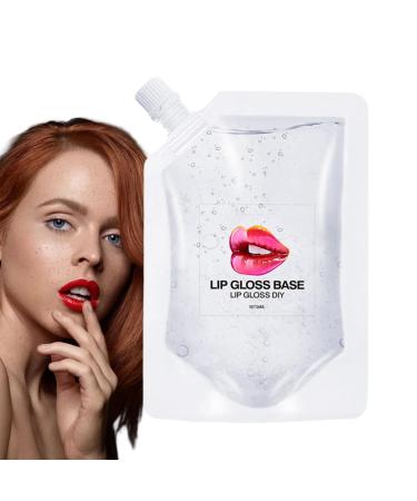 Transparent lip gloss base Lip Gloss Making Kit Healthy Moisturizing Lip Gloss Base Lip Balm Material Gel 50ml lip balms plumping organic lip gloss supplies