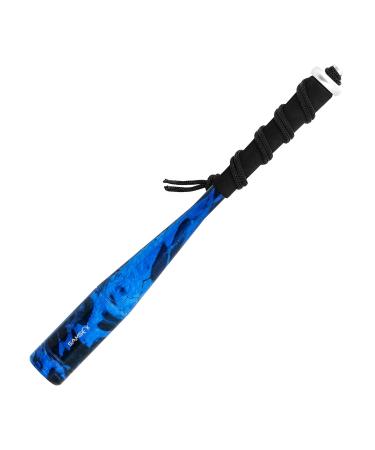 SAMSFX Fishing 9.5in Priest Fish Whacker Fish Bat, Metal Fish Whacker Fly Fishing Solid Club Tool Blue Camouflage