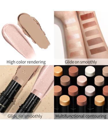 Highlighter Contour Stick for Long-Lasting Glow | Waterproof Makeup Wand for Face & Body | Daily Wear Bronzer | 10#Bronzer 29.00g - Buy Online on GoSupps.com