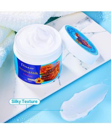 Moisturizing Honey Milk Cream - Anti-Acne Wrinkle Reduction & Pore Minimizer for Face & Body | 120ml - Buy Online on GoSupps.com