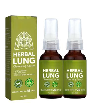 2PCS Herbal Lung Cleanse Mist Powerful Lung Support Cleanse & Breathe Herbal Care Essence 30ML