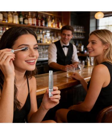 Glitter mascara for eyelashes 5 g smudge-proof balm waterproof volumizing mascara | for sensitive eyes suitable for dates parties weddings concerts stages performances and more. - Buy Online on GoSupps.com